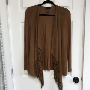 INC brown sweater cardigan